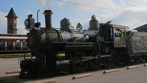 Puffy the steam engine at the Grapevine Vintage Railroad in Grapevine, TX.