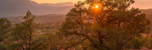 A beautiful sunset at a local Colorado park.