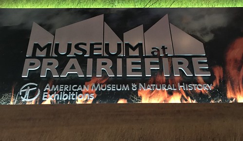 The entry sign at the Museum at Prairiefire in Overland, KS.