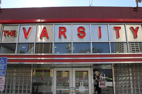 The exterior of The Varsity in Alapharetta, GA.
