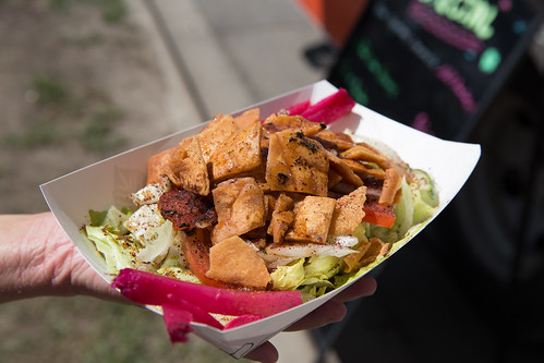 A dish of food from a local Coppell, TX. food truck.