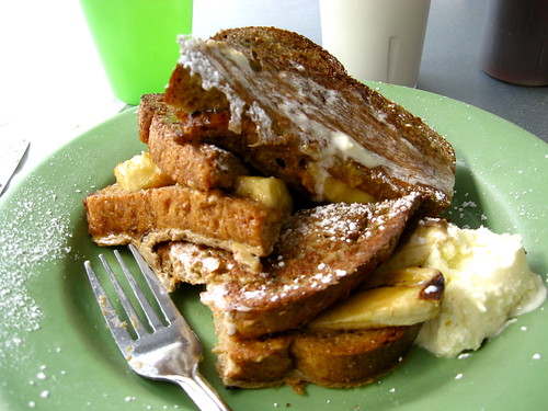 Banana french toast from a local diner.