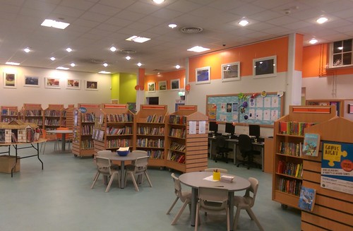 The children's section of a local library.