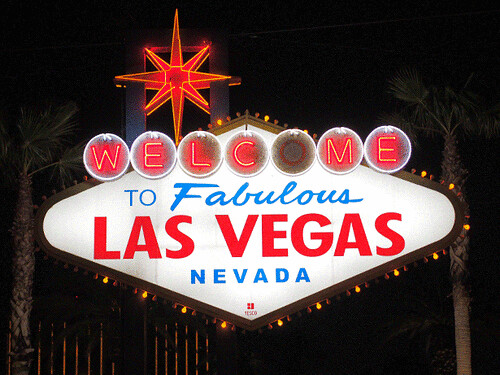 The iconic Las Vegas sign in Las Vegas, Nevada.