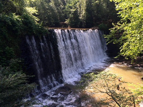 One of the Vickery Creek waterfalls in Georgia.