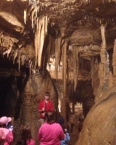 A picture taken while on a guided tour in the Marengo Cave near Carmel, IN