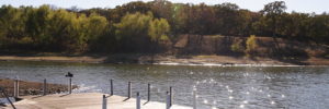 One of the docks that sit on Lake Lewisville alongside Coppell, TX.