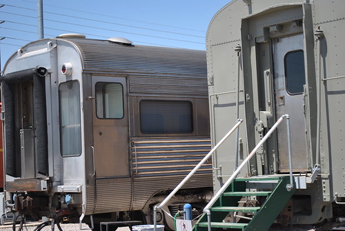 The backend of a train at the Arizona Railway Museum near Chandler, Arizona