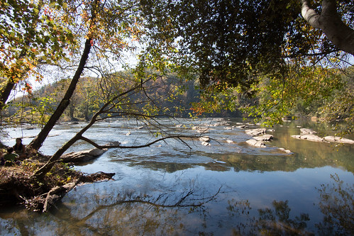 The Chattahoochee River National Recreation Area near Peachtree Corners, GA