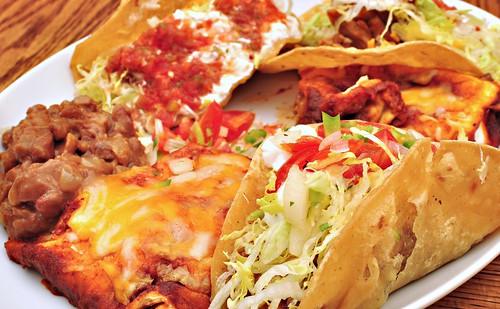 A plate of mexican cuisine from a restaurant in McKinney, Texas