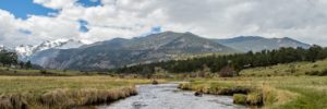 A creek runs through Rocky Mountain National Park, just a short day trip from Thornton, Colorado