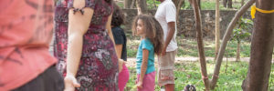 A young girl participates in kids' yoga at a studio in Ashburn, Virginia