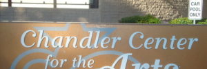 Chandler Center for the Arts sign
