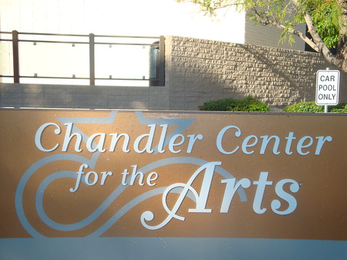 Chandler Center for the Arts sign