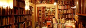 Books line the shelves at a bookstore in Colleyville, Texas