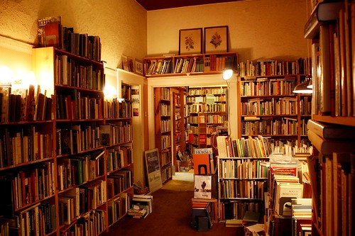 Books line the shelves at a bookstore in Colleyville, Texas