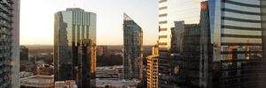 The city skyline in Atlanta, Georgia
