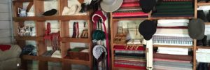 Historical artifacts hang on the wall at a historical site in Peoria, Arizona