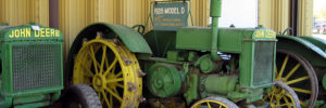 Image of a model D green tractor.