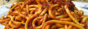 Food image of restaurant quality spaghetti.