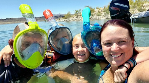 Family enjoying a swim day in Las Vegas, NV.