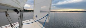 image from a sail boat deck in Westerville, OH waters.