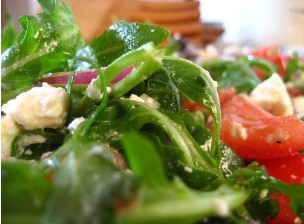 Healthy greens from a Glenview, IL restaurant.