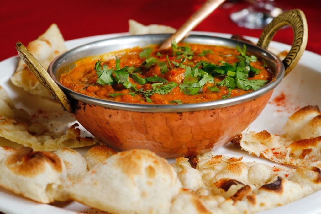 A delicious bowl of Indian food at a restaurant in Goodyear, AZ