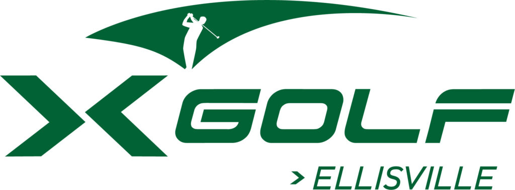 The Ellisville x-golf logo shared by the X-golf Ellisville team