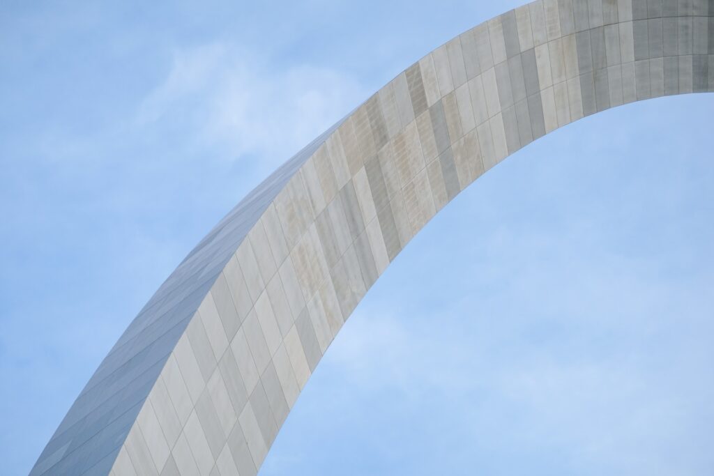 The arch in St. Louis, near Ellisville