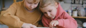 Boy and Girl Playing Together