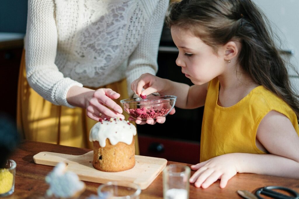 Girl in Yellow Shirt Holding Brown Sugar