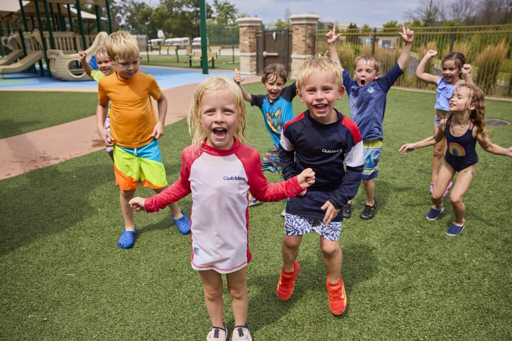 Children playing outdoors